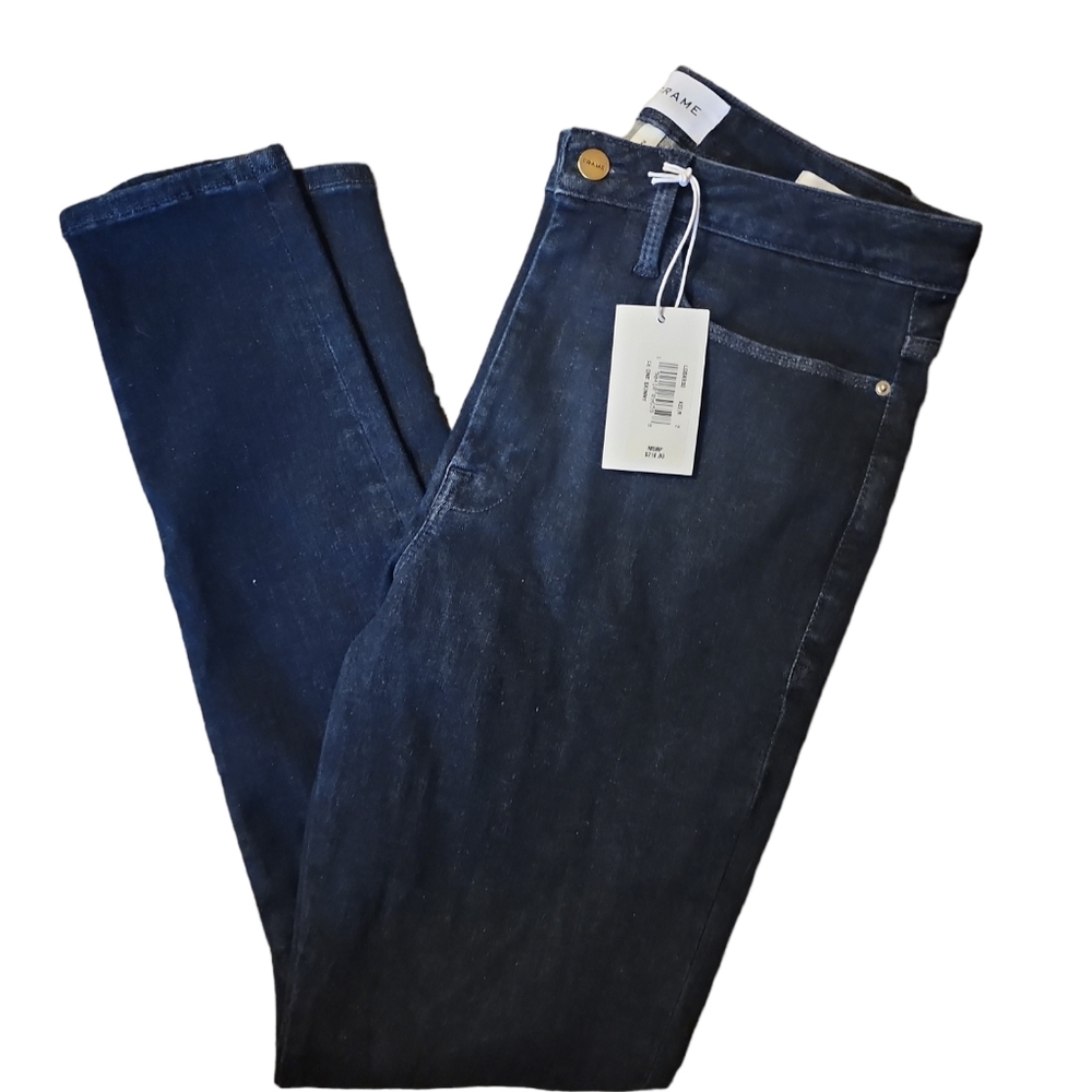 NWT FRAME JEANS LE ONE SKINNY MID-RISE STRAIGHT LEG SZ 2 msrp $218 - Picture 2 of 6